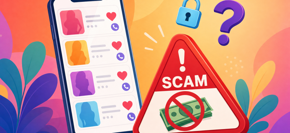 Ladys.one reviews: warning sign SCAM over an escort ad platform